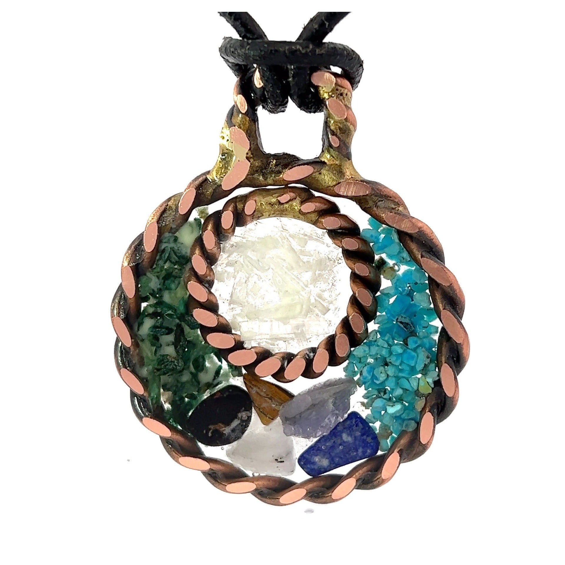 Archangel Michael Pendant in sacred copper - aligned