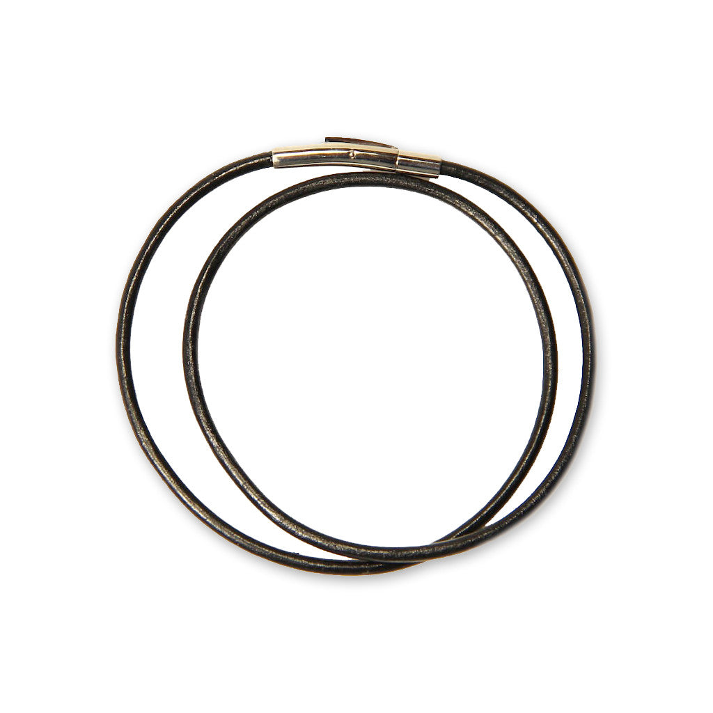 Two Leather Lanyards — hand-tied leather cords for archangel tensor ring pendants