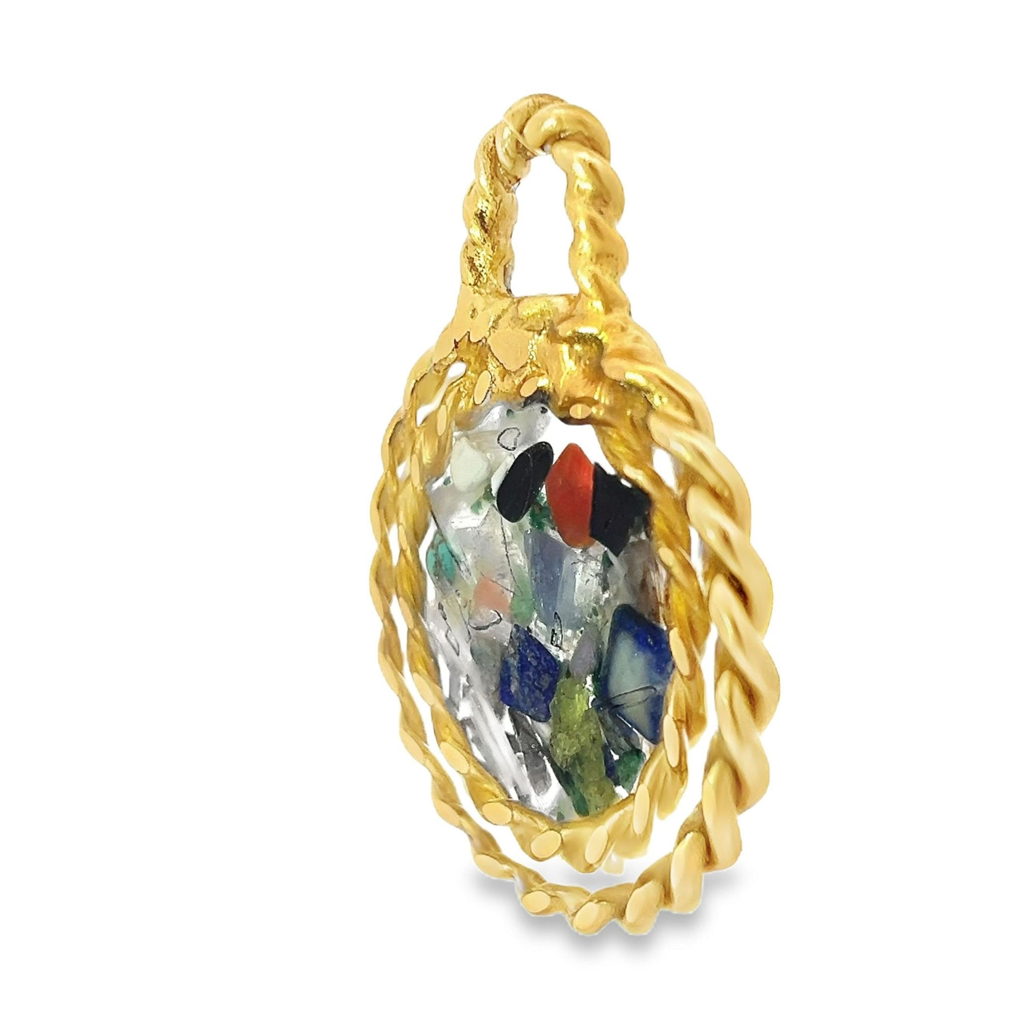 24k gold plated Chamuel pendant — Lost and Unity Cubit rings, heirloom-grade spiritual jewelry for deep heart work